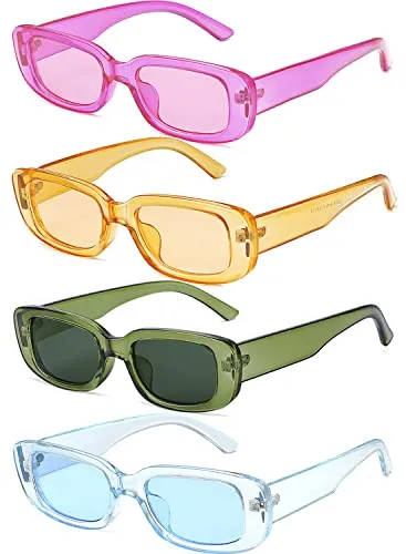 4 Pieces Vintage Style Sunglasses