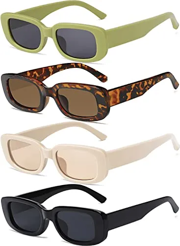 4 Pieces Vintage Style Sunglasses