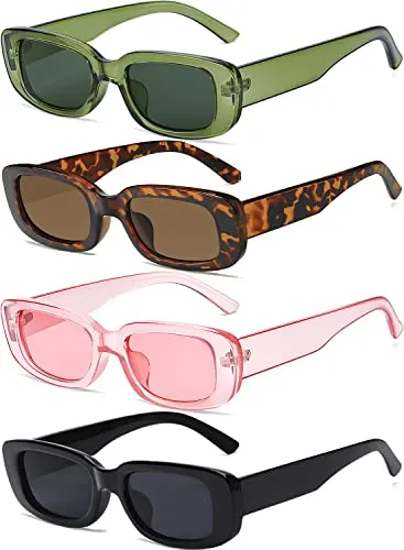 4 Pieces Vintage Style Sunglasses