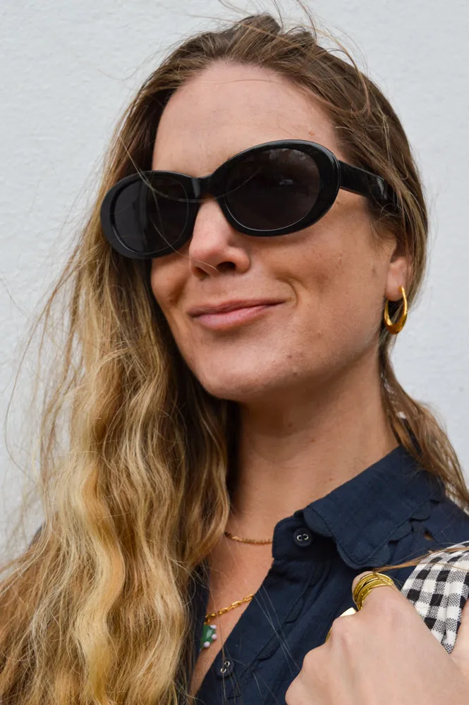 A Kjaerbede Anma Black Sunglasses