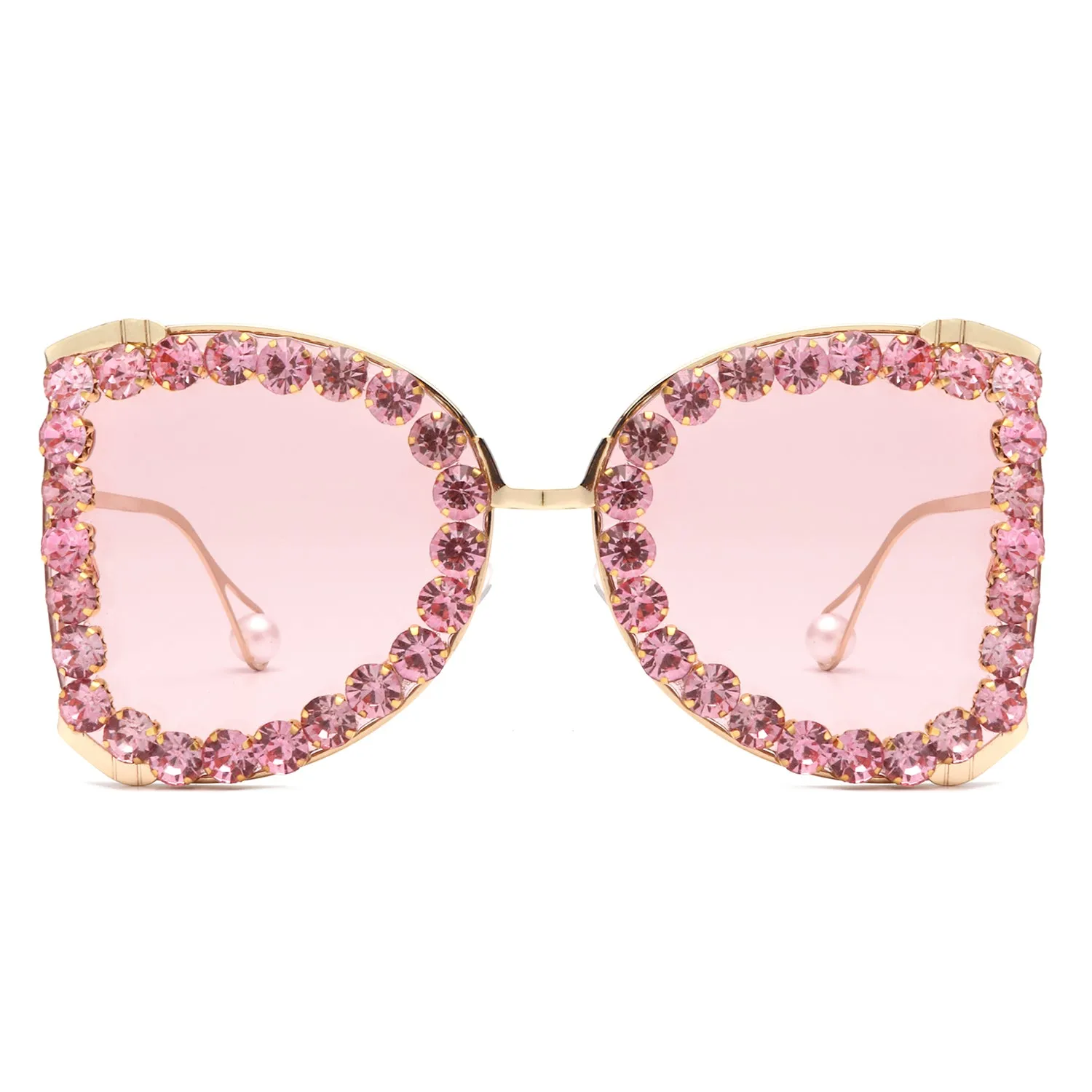 Apex - Luxury Oversized Rhinestone Butterfly Women's Sunglasses