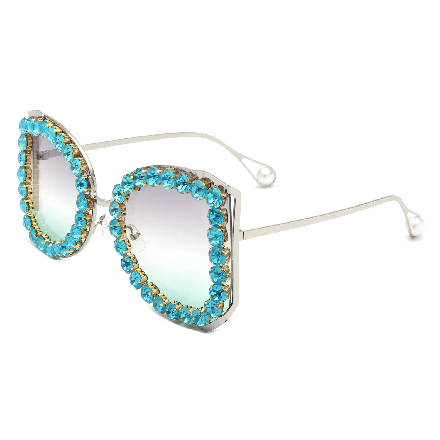 Apex - Luxury Oversized Rhinestone Butterfly Women's Sunglasses