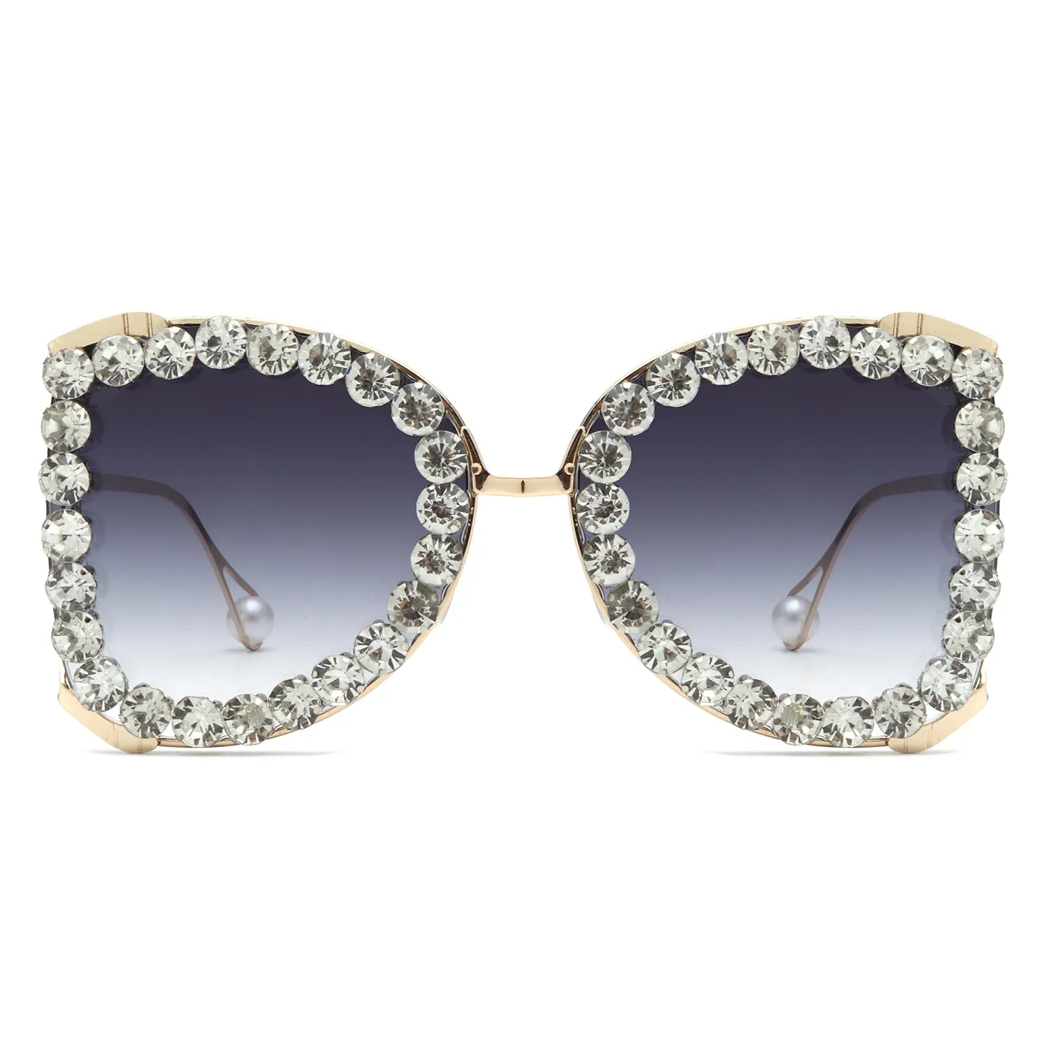 Apex - Luxury Oversized Rhinestone Butterfly Women's Sunglasses