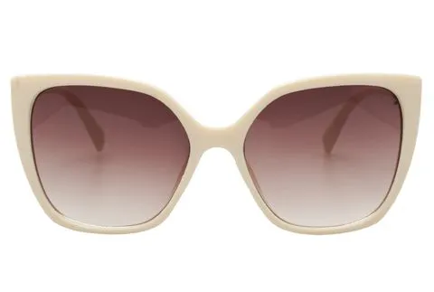 Baddie Cream Cat Eye Sunglasses