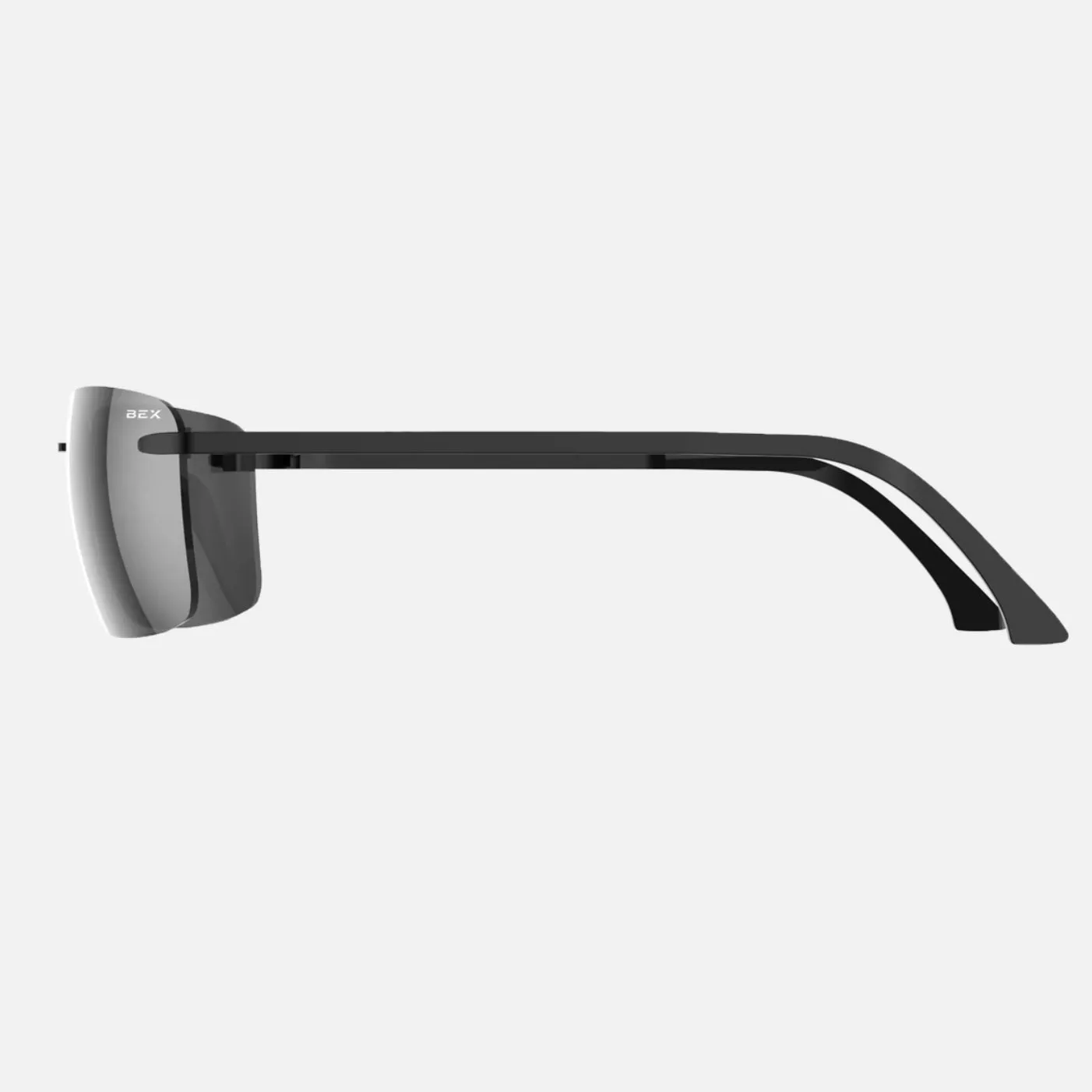 BEX Sunglasses Legolas- Black/Grey with Silver Flash