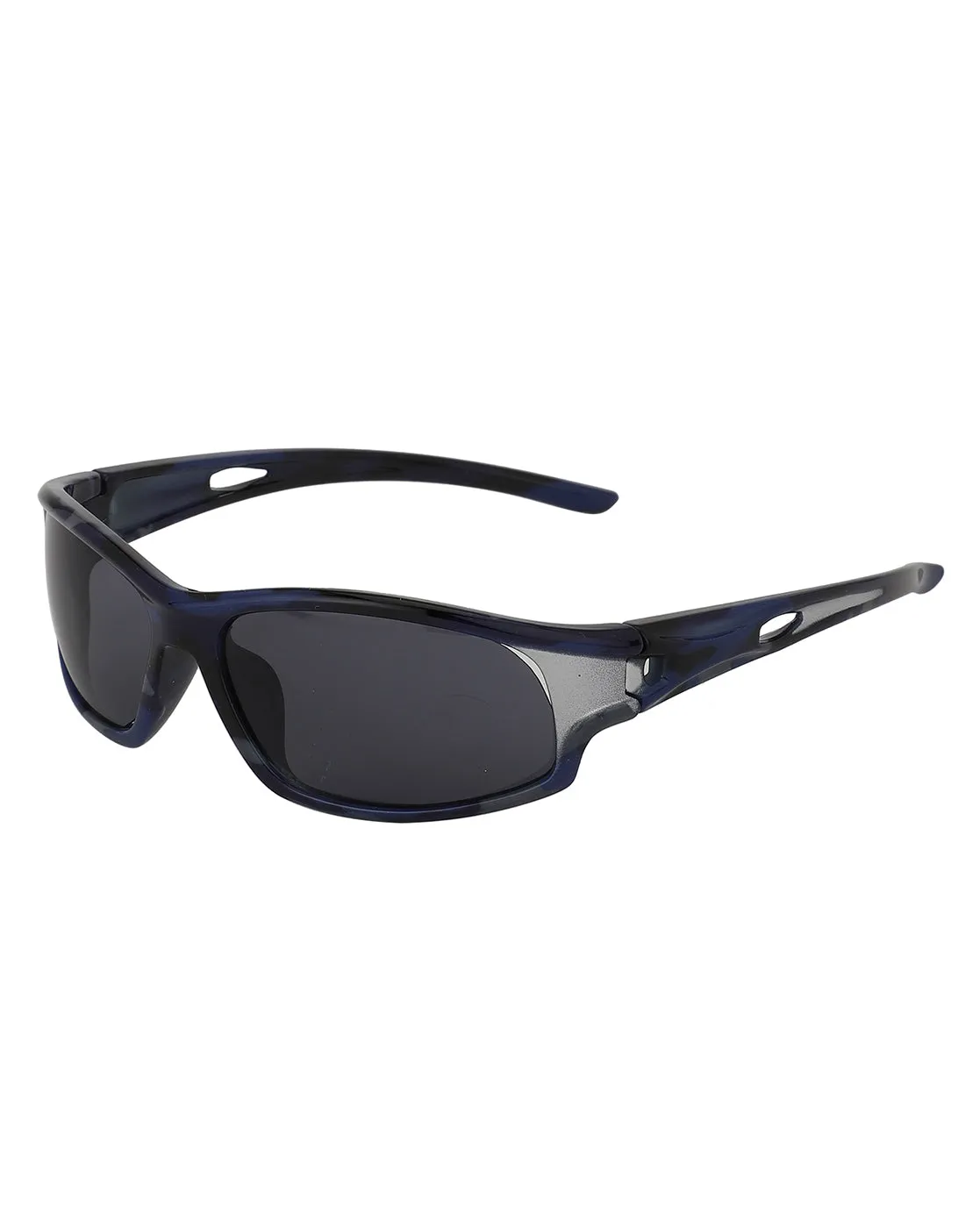 Carlton London Black Lens & Blue Sports Sunglasses For Boy