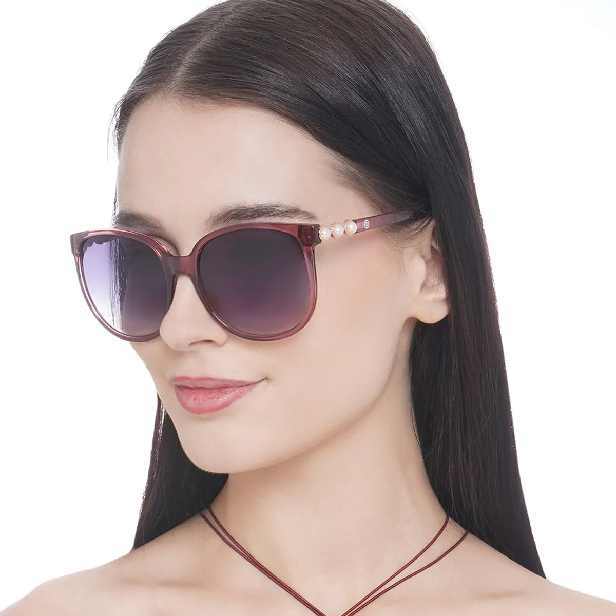 Carlton London Pink Toned Uv Protected Square Sunglasses For Women