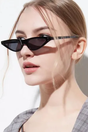 Cat Eye Slim Sunglasses