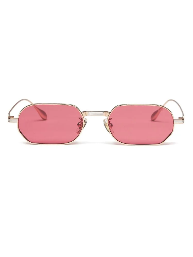 CHILLHANG Lightweight Metal Sunglasses - Red Lens