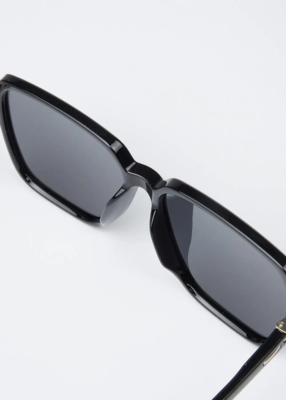 Classic Black Unisex Square Sunglasses