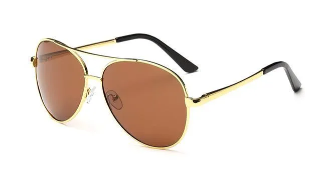 Classy Men Sunglasses Pilot Brown