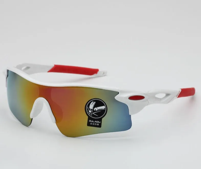 Dazzling Color Film Reflective Sunglasses Men's and Women's Outdoor Cycling Glasses New Sunglasses