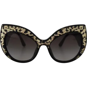 Dolce & Gabbana Butterfly Polarized Sequin Sunglasses