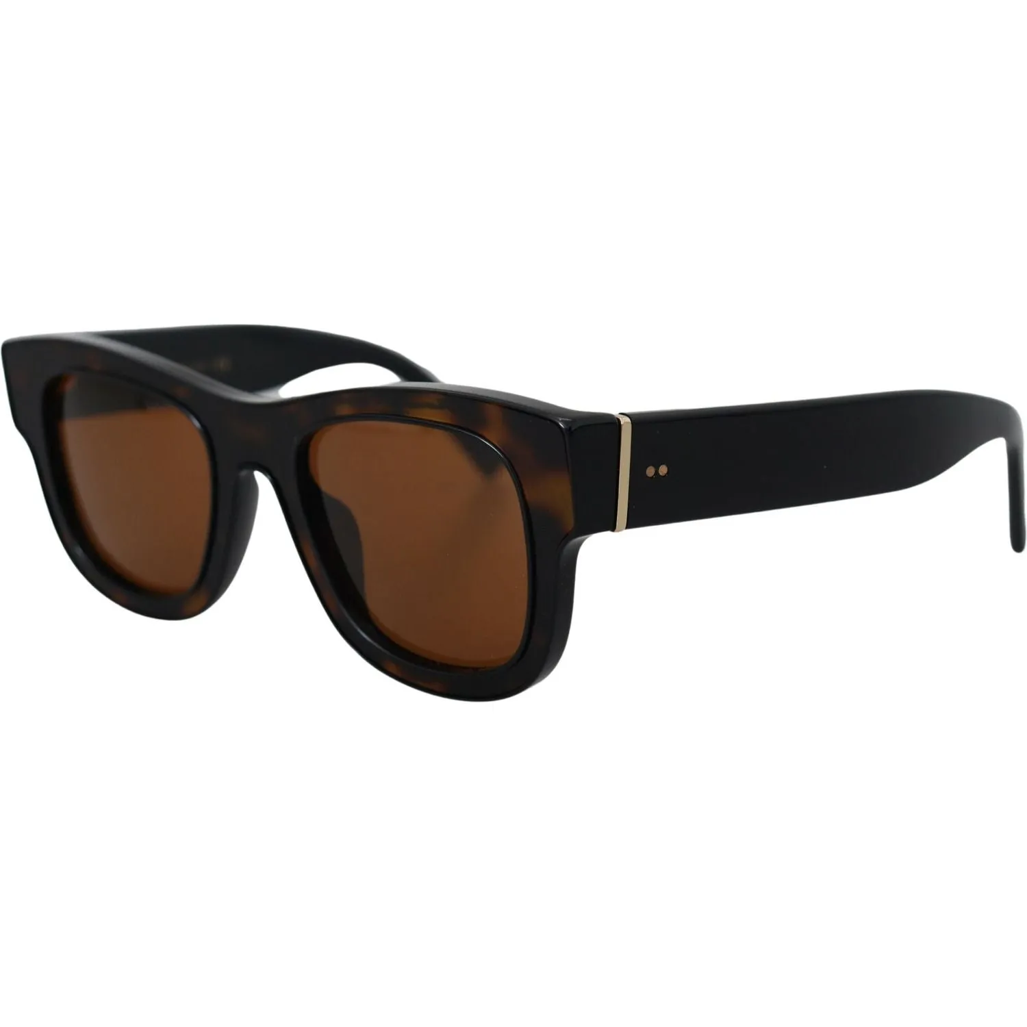 Dolce & Gabbana Chic Brown Acetate Sunglasses