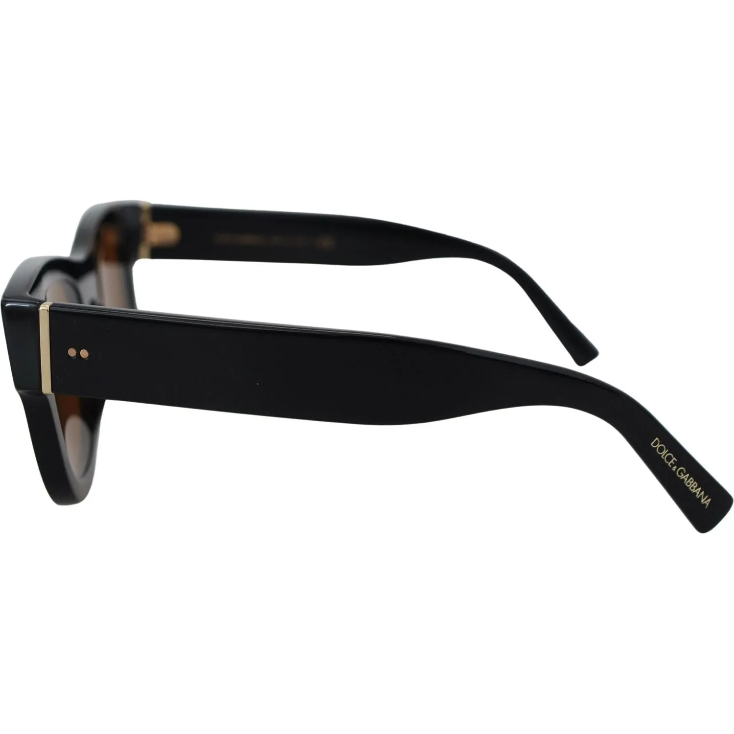 Dolce & Gabbana Chic Brown Acetate Sunglasses