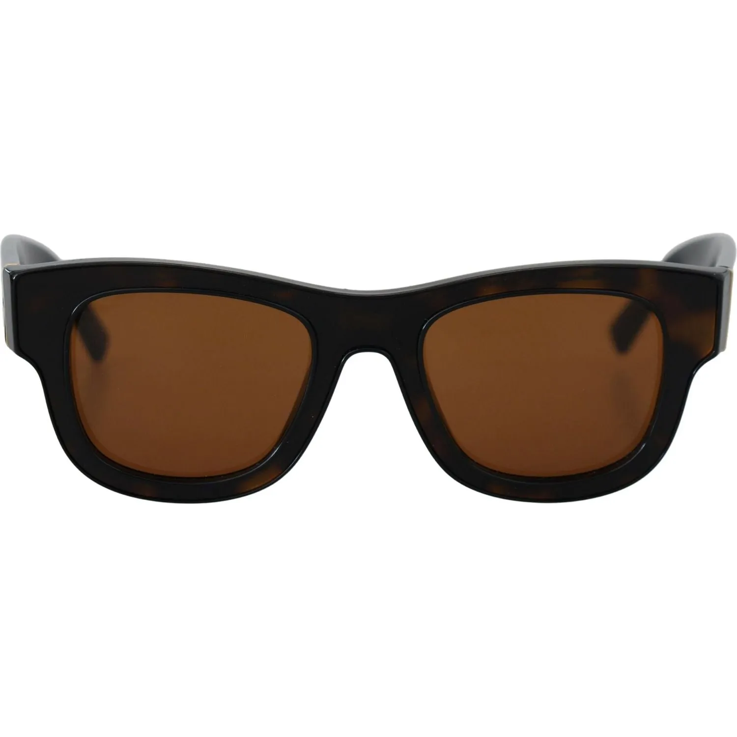 Dolce & Gabbana Chic Brown Acetate Sunglasses