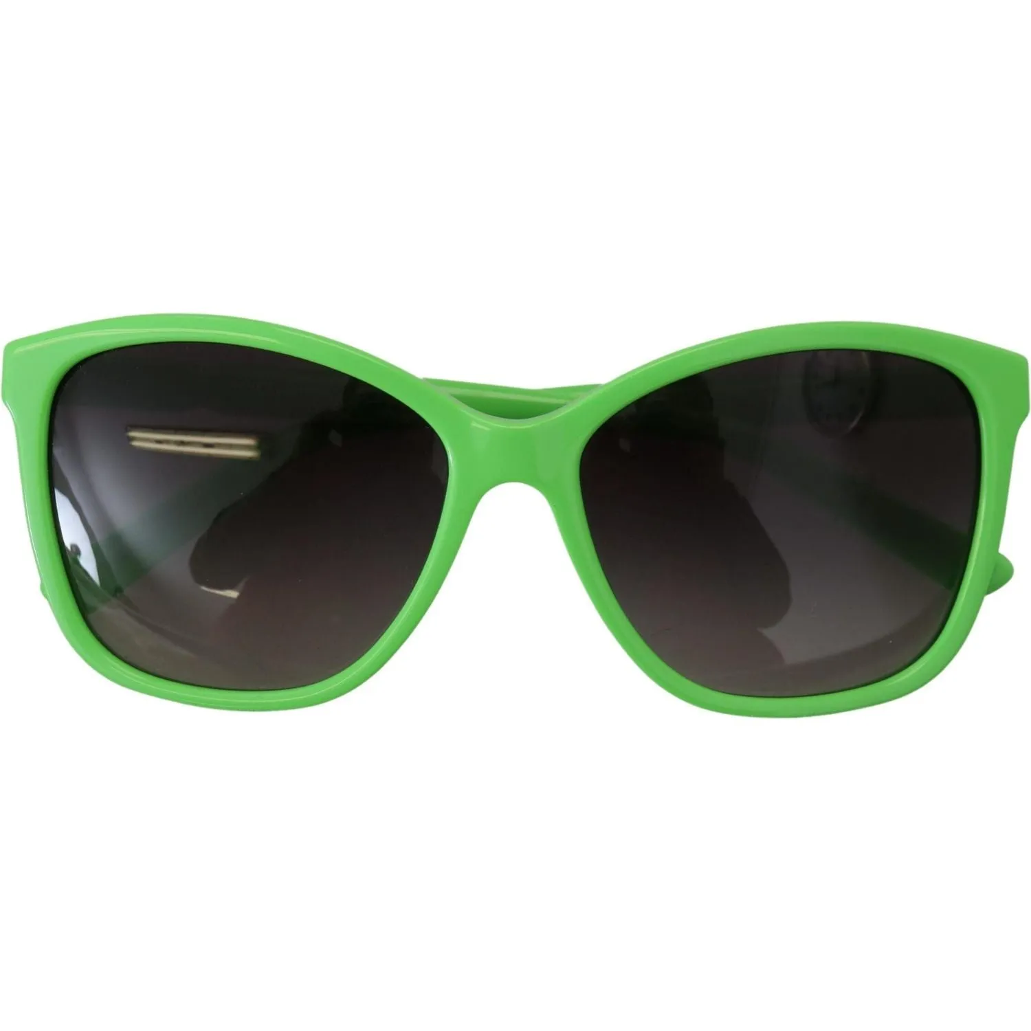 Dolce & Gabbana Chic Green Acetate Round Sunglasses