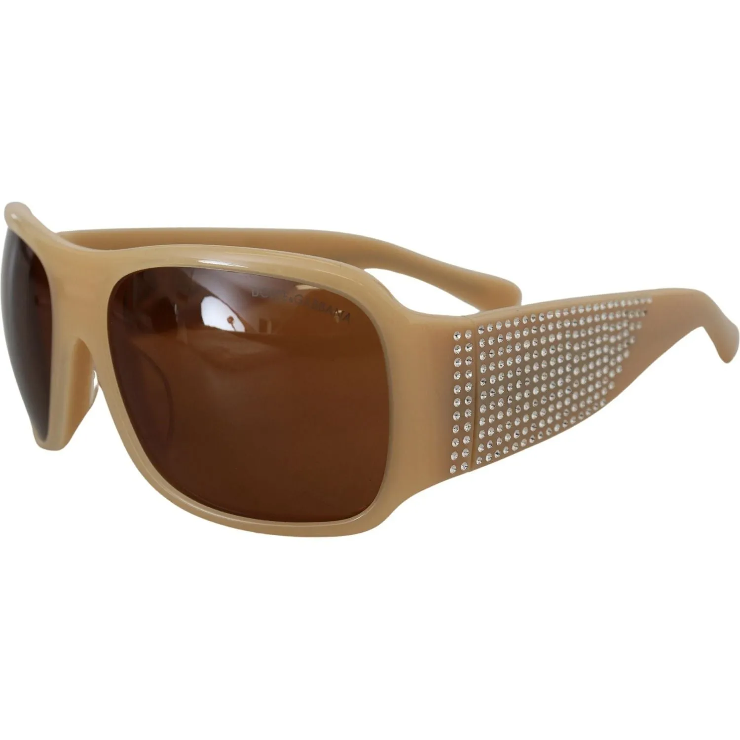 Dolce & Gabbana Elegant Cream Swarovski Sunglasses