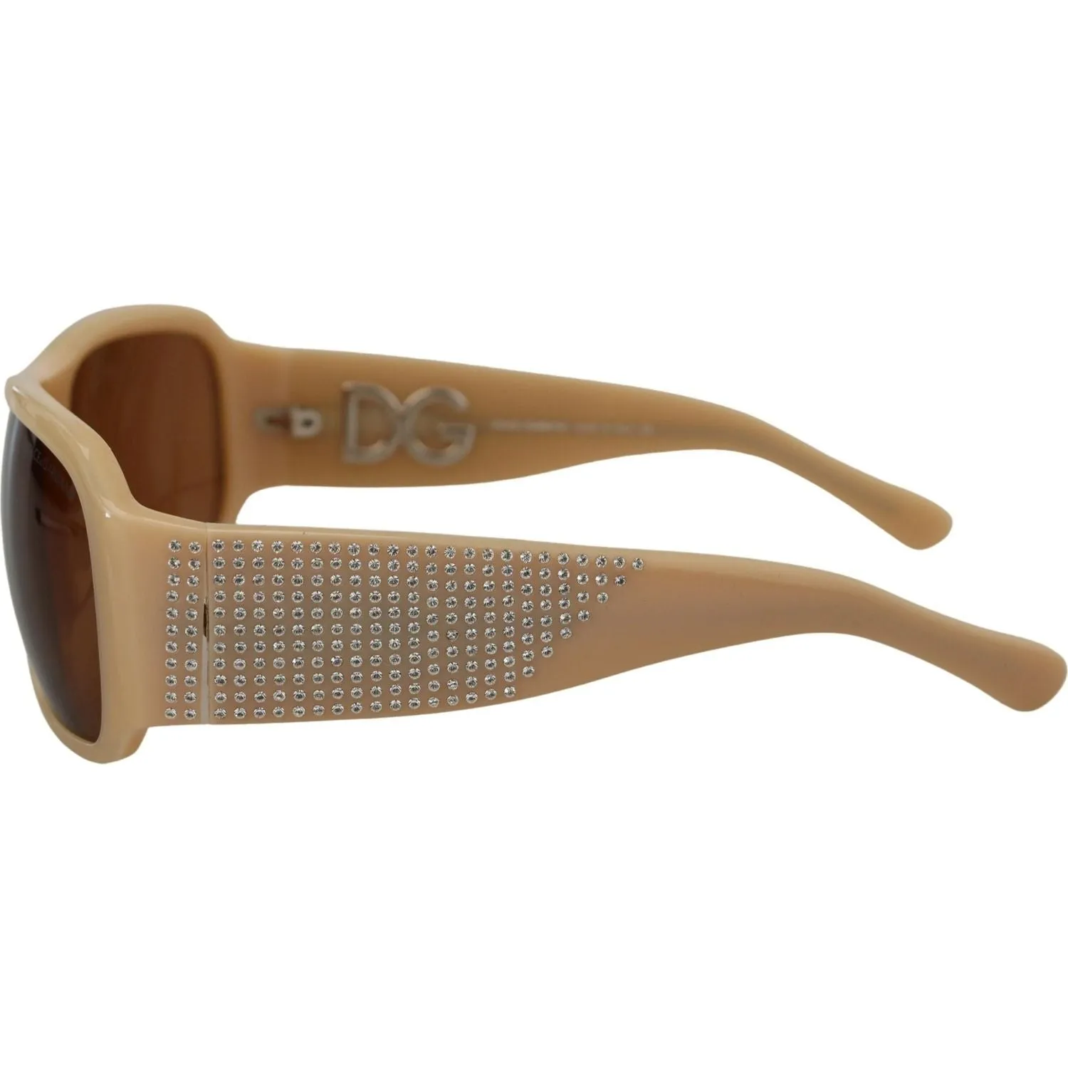 Dolce & Gabbana Elegant Cream Swarovski Sunglasses