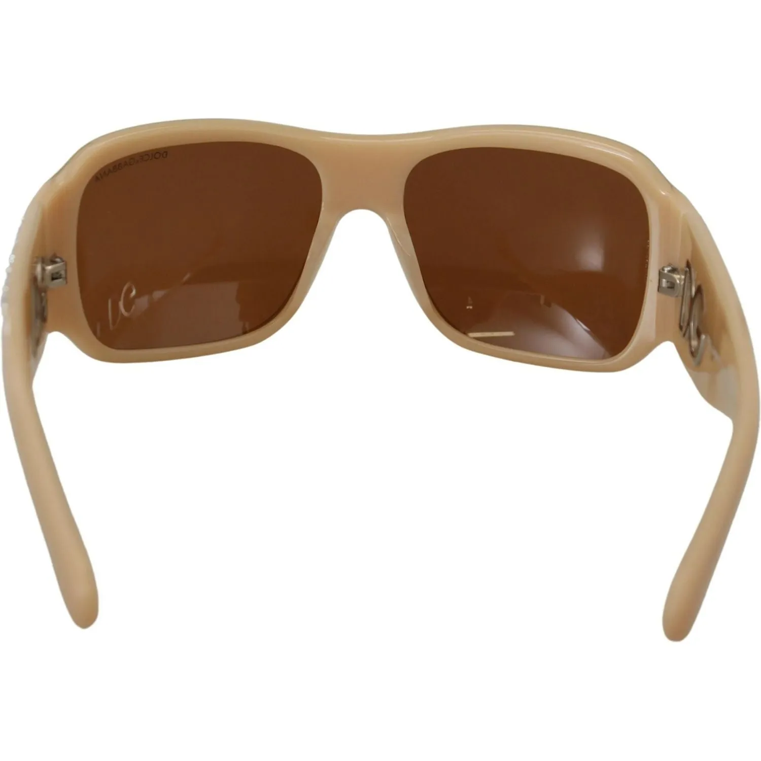 Dolce & Gabbana Elegant Cream Swarovski Sunglasses