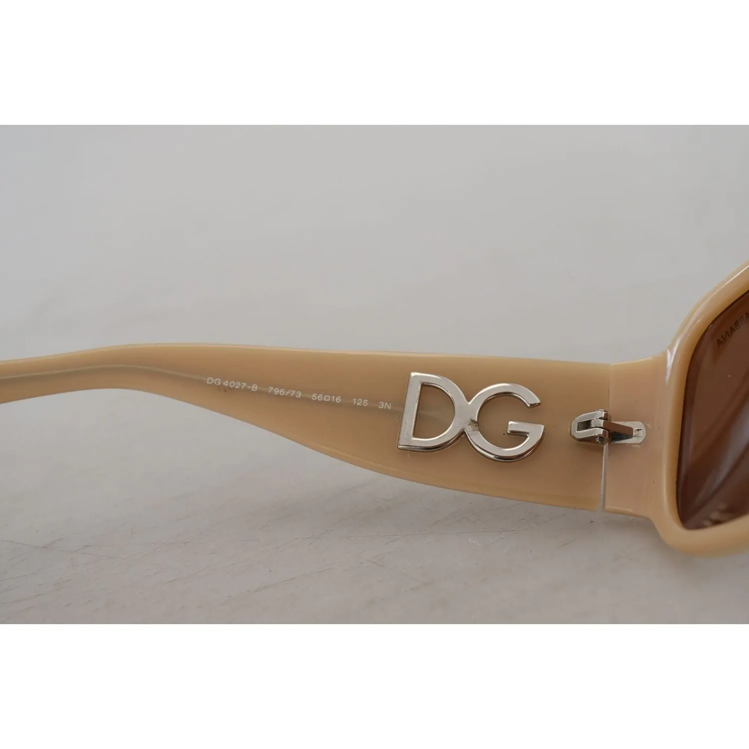 Dolce & Gabbana Elegant Cream Swarovski Sunglasses