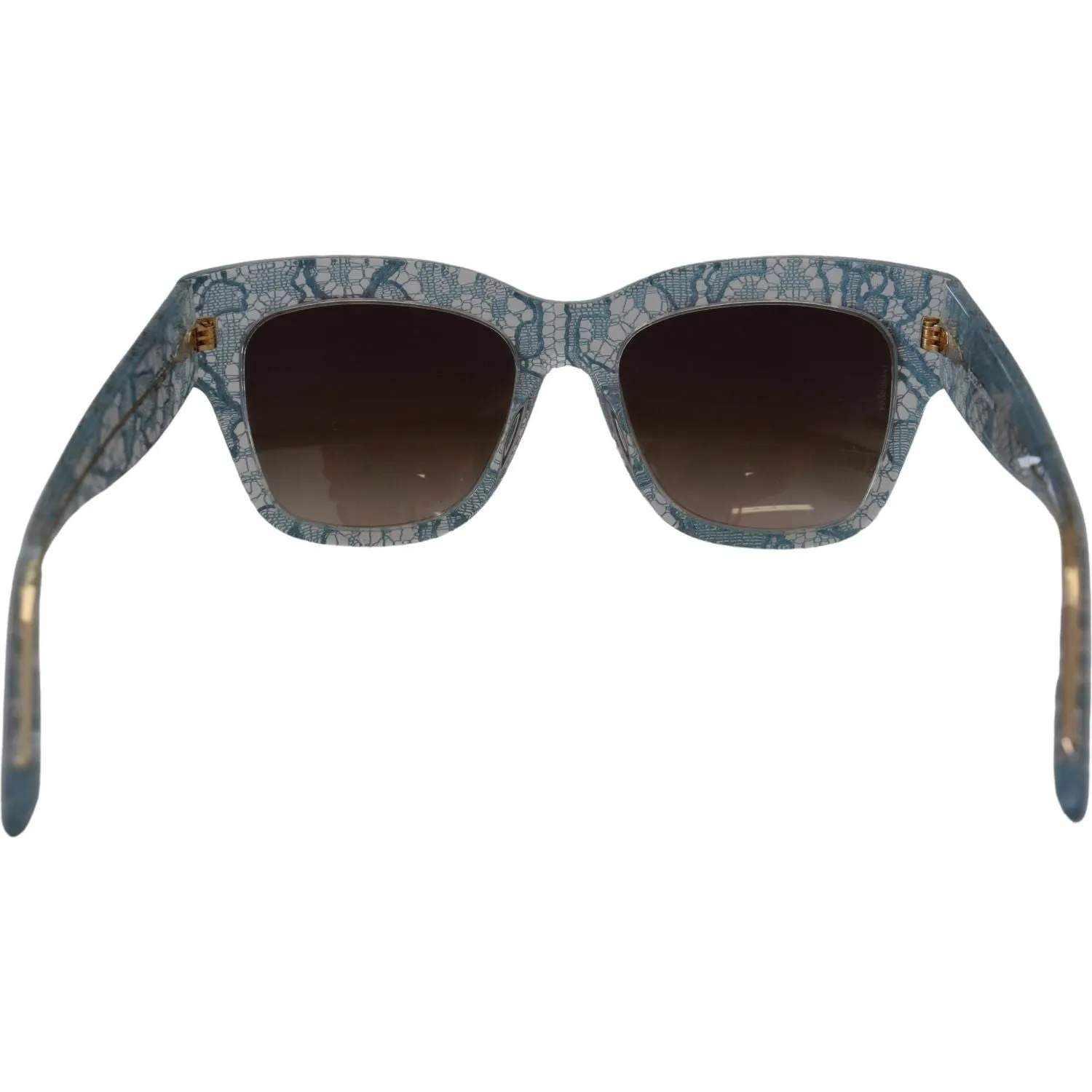 Dolce & Gabbana Elegant Lace Detail Blue Sunglasses