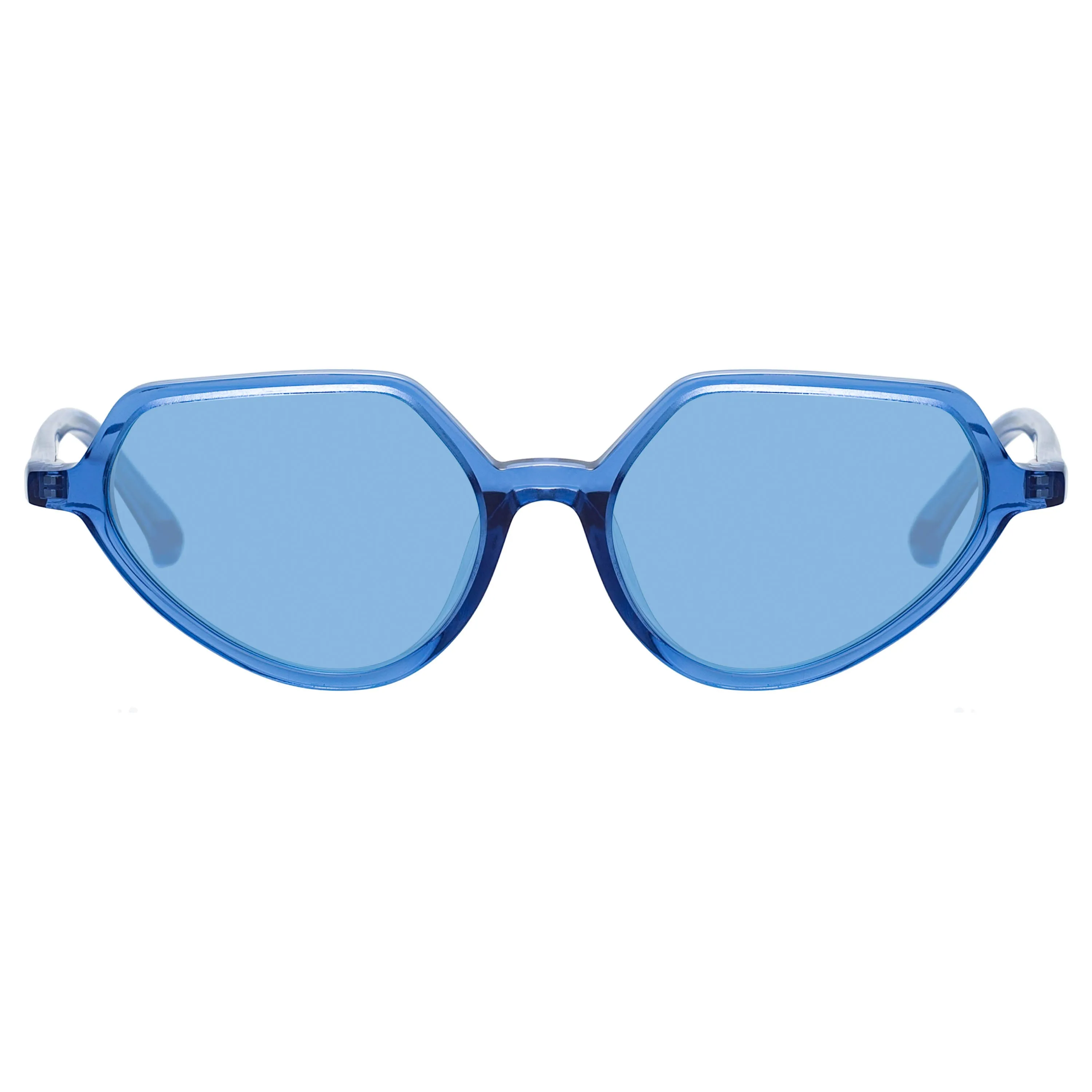 Dries Van Noten Ladies Cat Eye Blue Sunglasses DVN178C10SUN