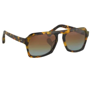 Dries Van Noten Unisex Square Grey Sunglasses DVN39C5SUN