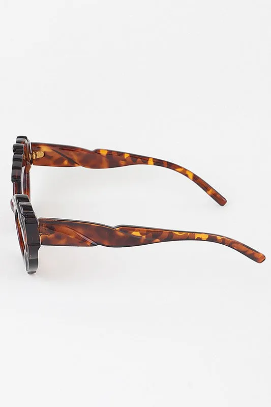 Flora petal imprint sunglasses