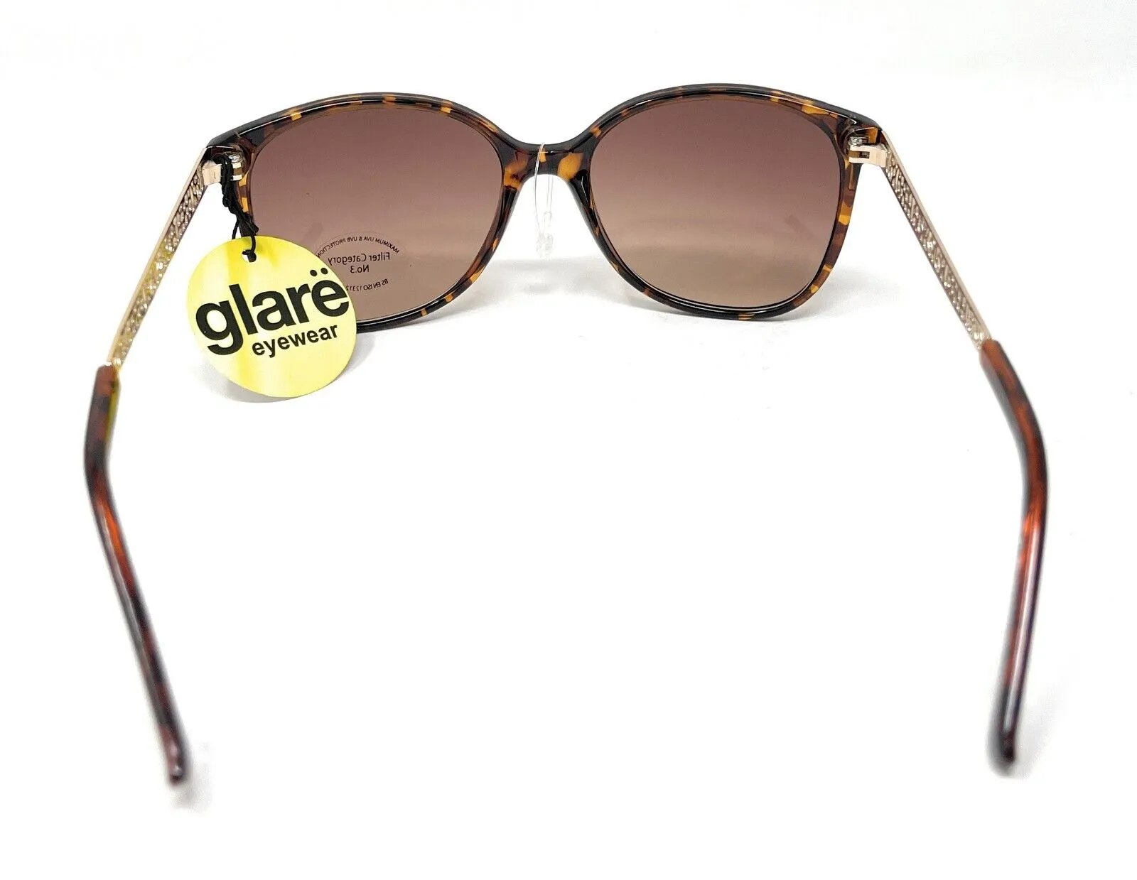 Glare Sunglasses Fashion Tortoise Shell Frame Tinted Lens 100% UVA UVB 1RHS85