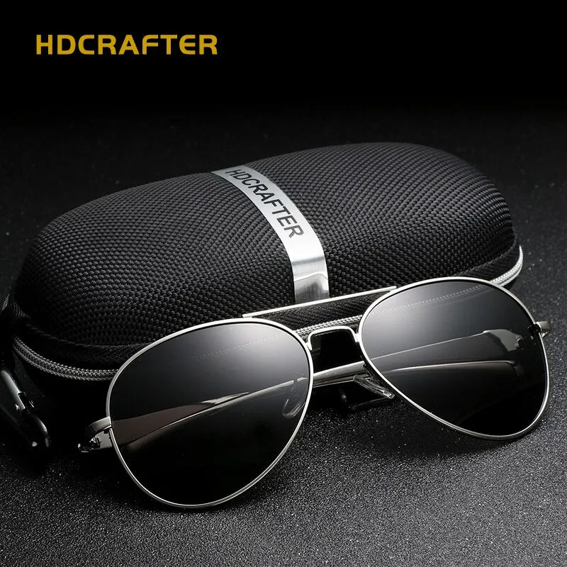 Hdcrafter Women's Full Rim Oval Double Bridge Alloy Frame Polarized Sunglasses L912