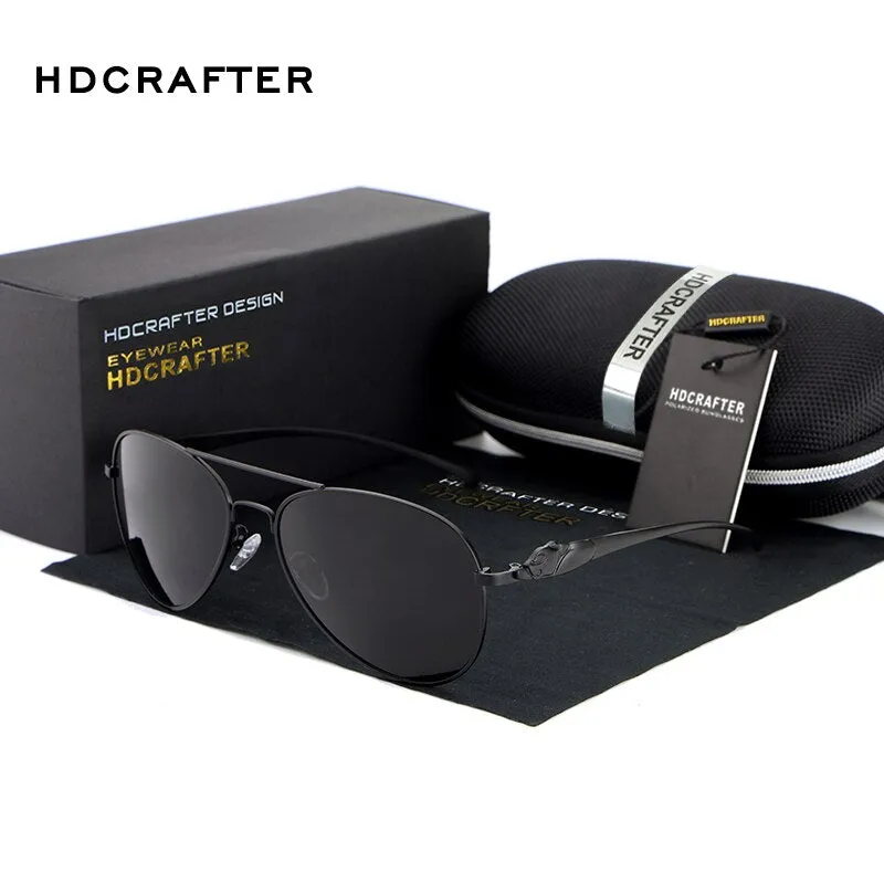 Hdcrafter Women's Full Rim Oval Double Bridge Alloy Frame Polarized Sunglasses L912