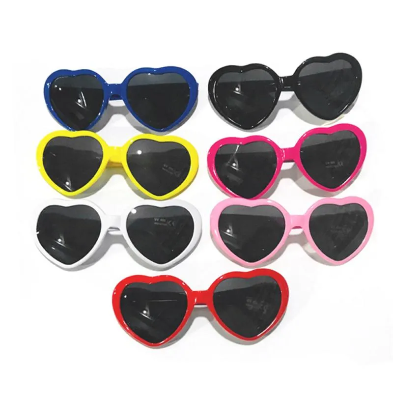 Heart Shape Light Change Sunglasses