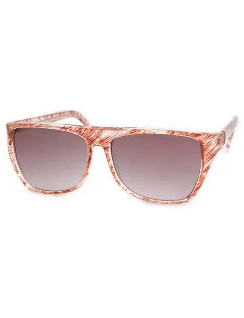 JR. MAMA Crystal/Brown 80s Sunglasses