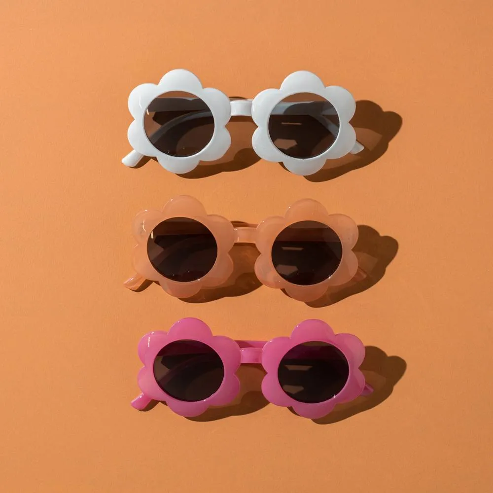 June Flower Sunglasses in Flamingo