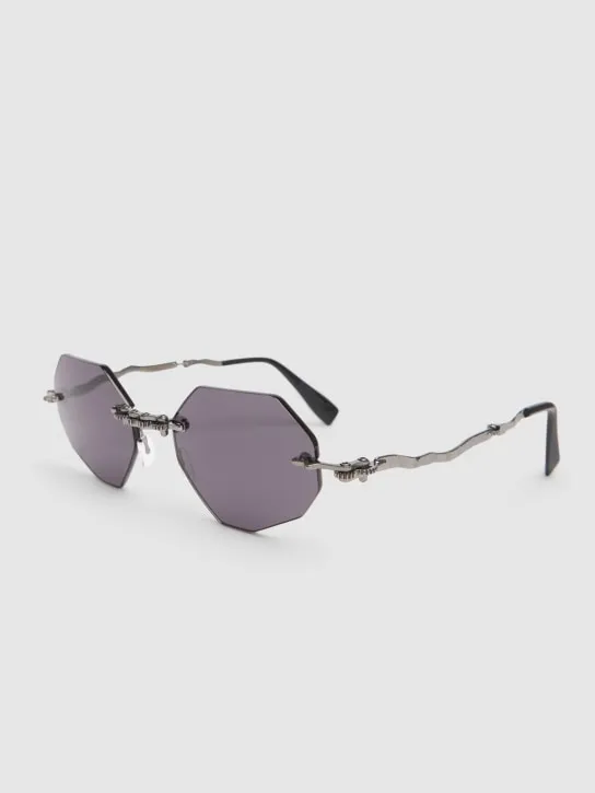 Kuboraum Berlin   H44 foldable acetate &amp; metal sunglasses 