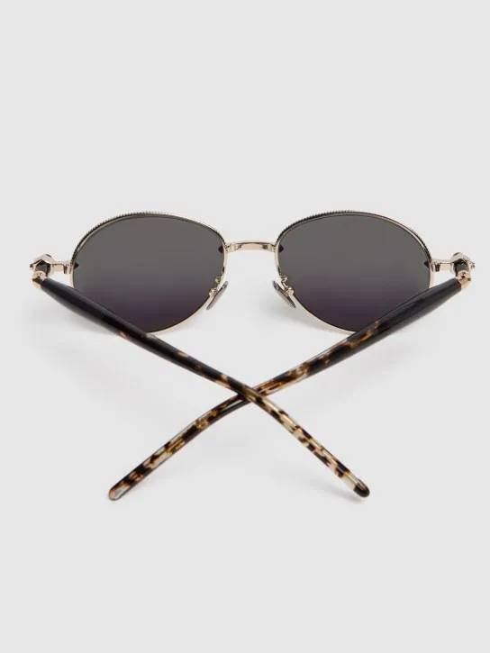 Kuboraum Berlin   P72 Metal &amp; acetate round sunglasses 