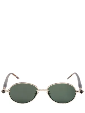 Kuboraum Berlin   P72 Metal &amp; acetate round sunglasses 