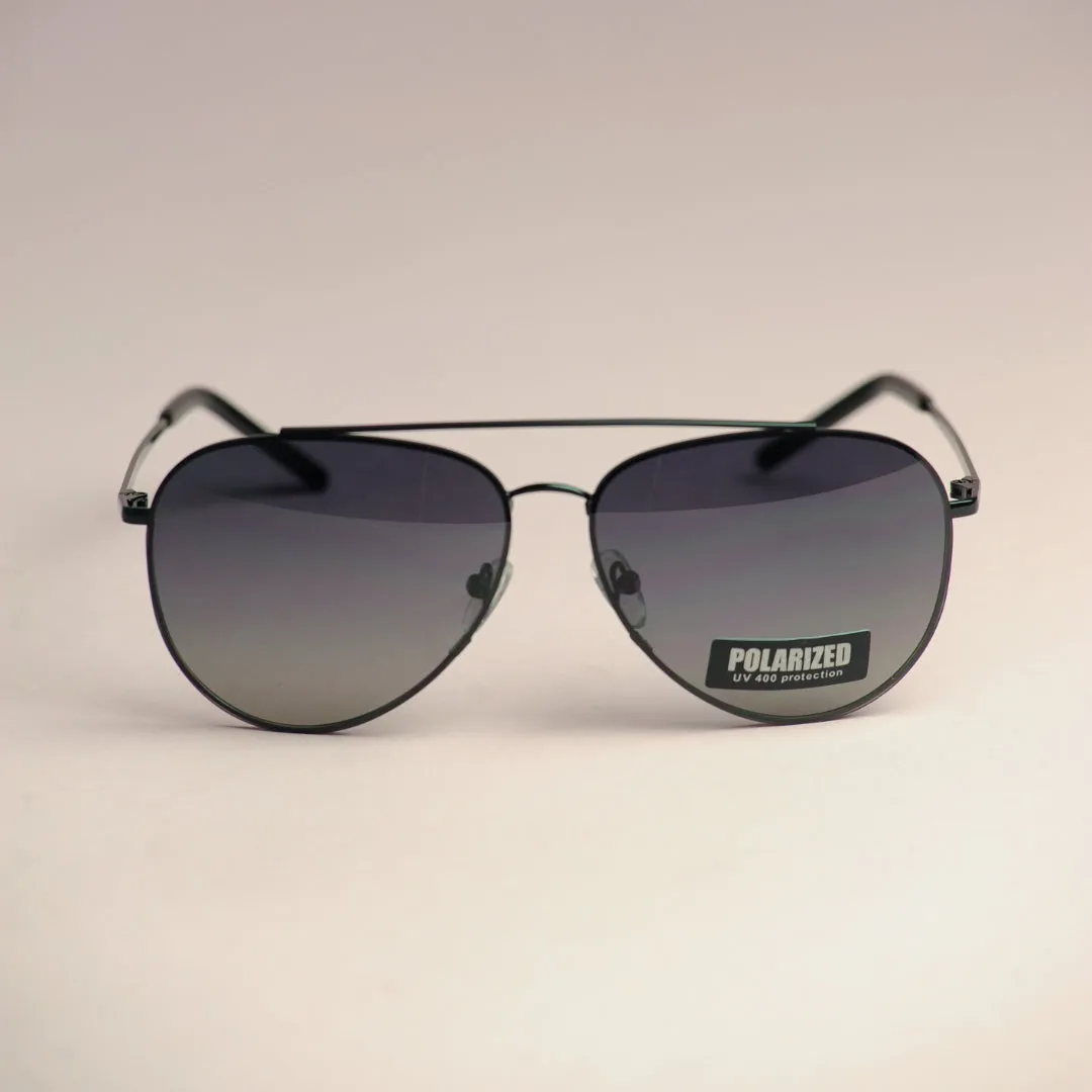 Mach10 Black Aviator Sunglasses for Men