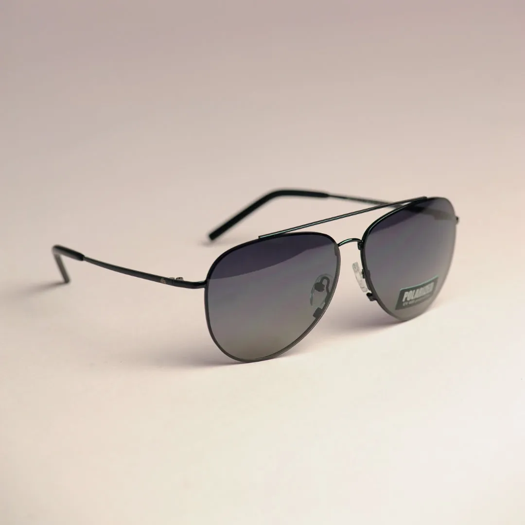 Mach10 Black Aviator Sunglasses for Men