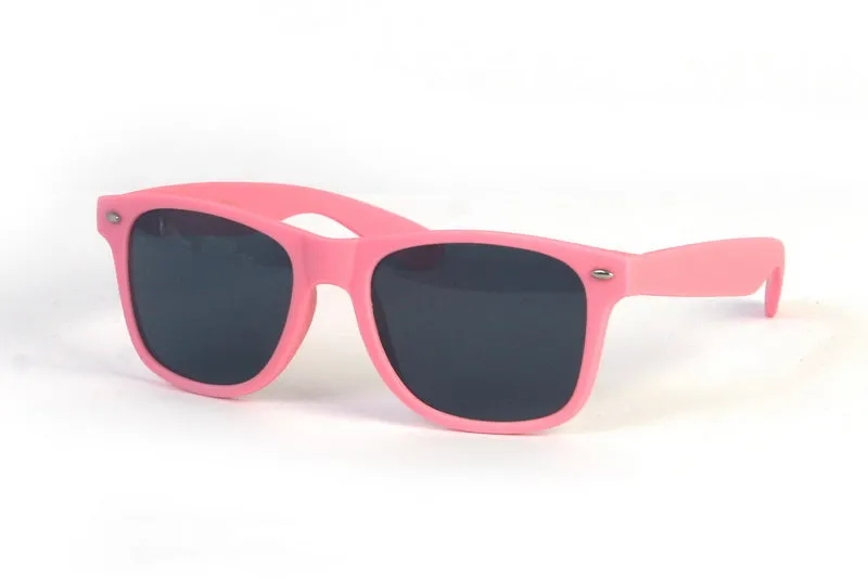 Matte Pink Wayfarer Style Sunglasses