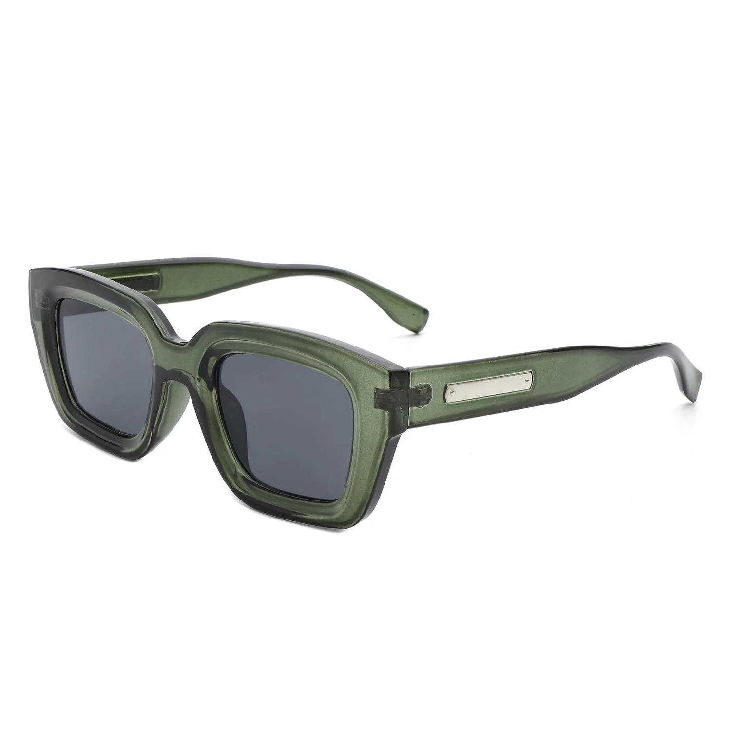 Moonluxe - Classic Retro Square Tinted Fashion Sunglasses