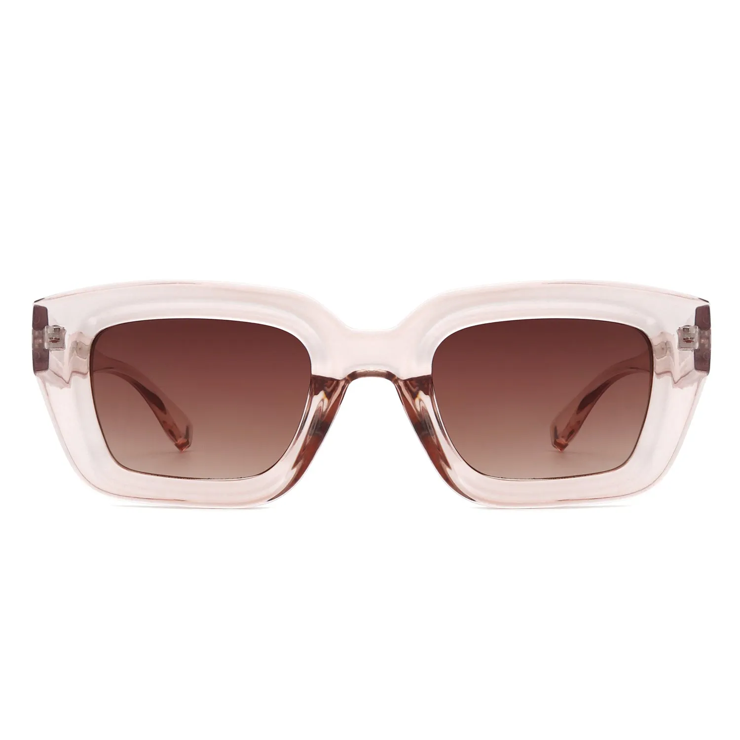 Moonluxe - Classic Retro Square Tinted Fashion Sunglasses