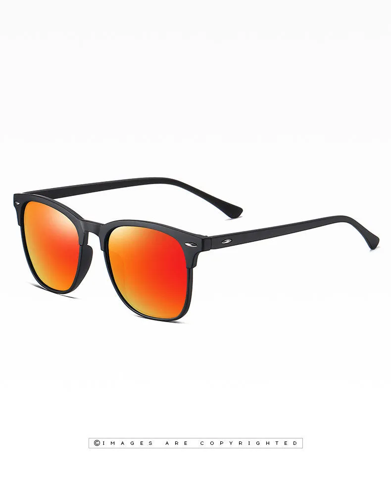 New polarized sunglasses, classic retro men's sunglasses.