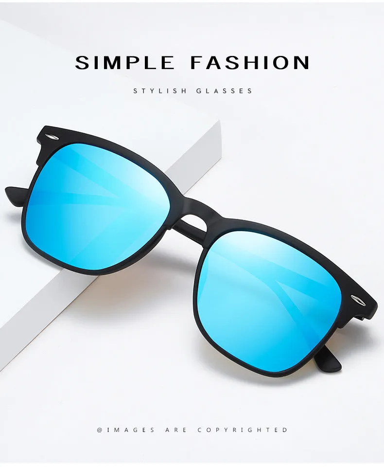 New polarized sunglasses, classic retro men's sunglasses.