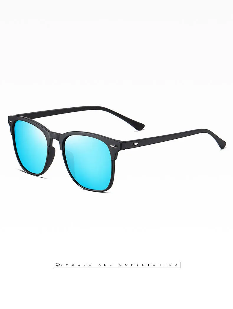 New polarized sunglasses, classic retro men's sunglasses.