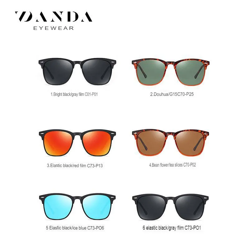 New polarized sunglasses, classic retro men's sunglasses.