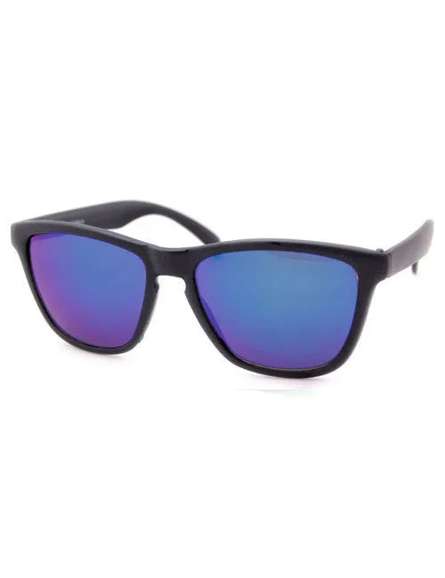 NORTHSTAR Black/Aqua 80s Sunglasses