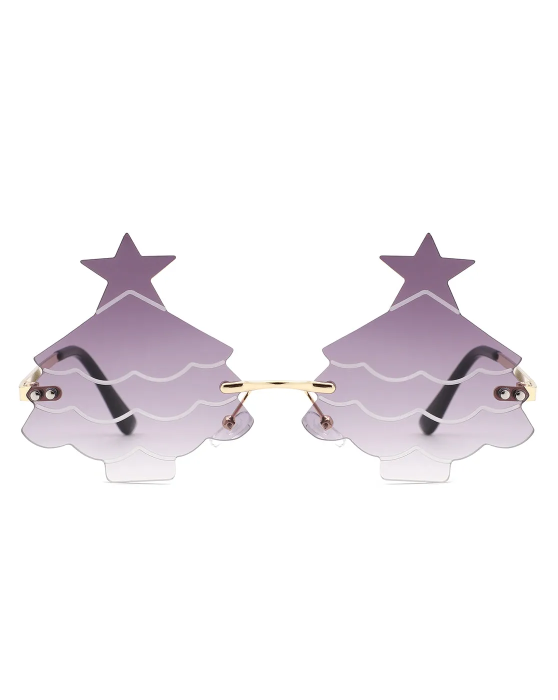 Nyxara - Novelty Christmas Tree Tinted Sunglasses