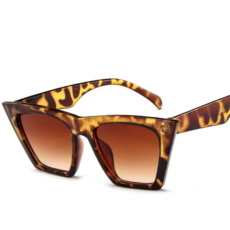 Old School Vibes Oversize Cat Eye UV400 Sunglasses